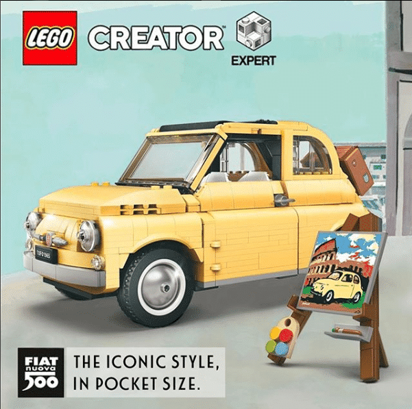 Fiat Lego 500, the iconic style