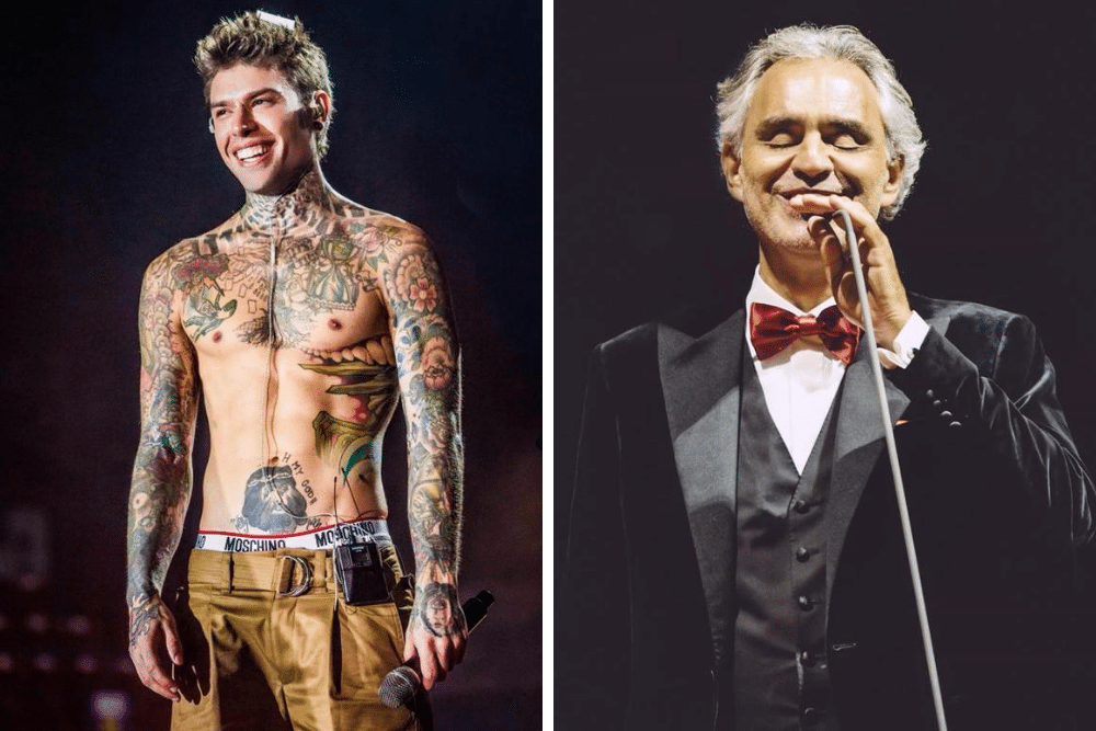 Fedez contro Andrea Bocelli fare silenzio ogni tanto non fa male