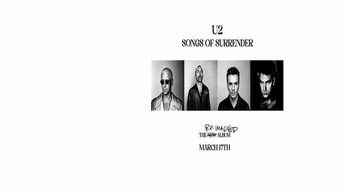 U2, a marzo arriva la raccolta ‘Songs Of Surrender’