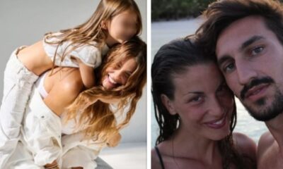 La vedova di Davide Astori in vacanza con la figlia